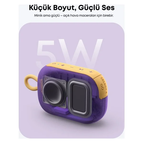 Anker SoundCore Select 4 Go TWS Mor Bluetooth Hoparlör - Görsel 3