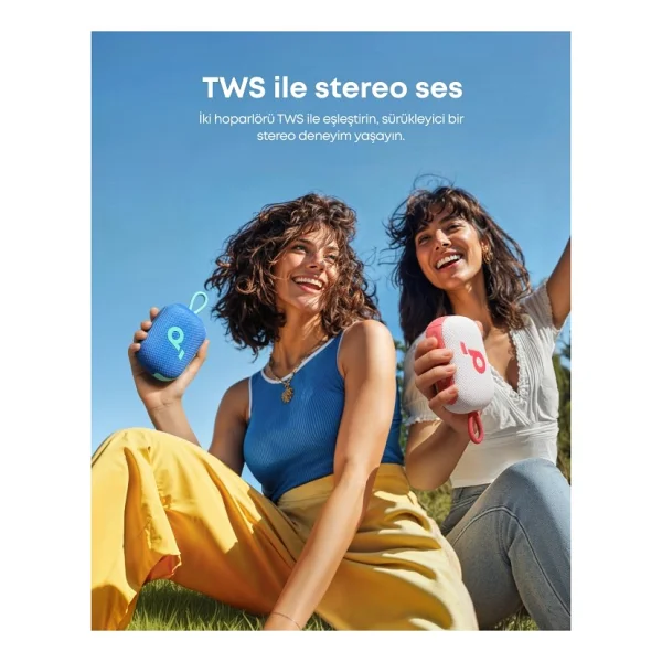 Anker SoundCore Select 4 Go TWS Mavi Bluetooth Hoparlör - Görsel 6