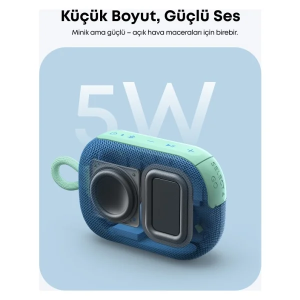 Anker SoundCore Select 4 Go TWS Mavi Bluetooth Hoparlör - Görsel 3