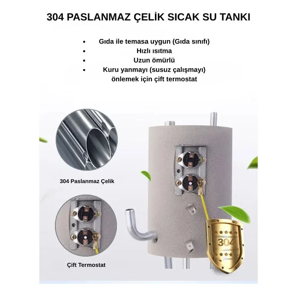 Youban Smarttouch Çay Makineli Su Sebili - Görsel 7