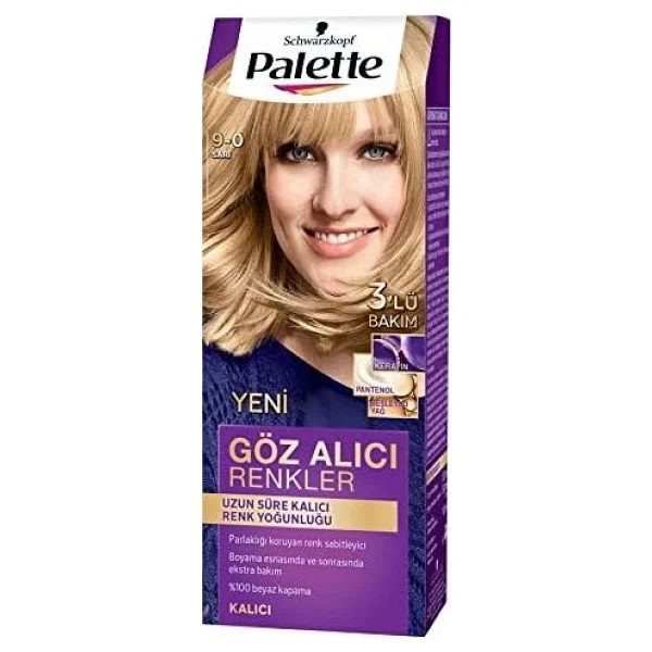Palette Göz Alıcı Renkler 9.0 Sarı Saç Boyası - Görsel 2