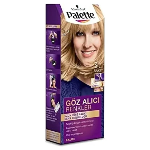 Palette Göz Alıcı Renkler 9.0 Sarı Saç Boyası - Görsel 3