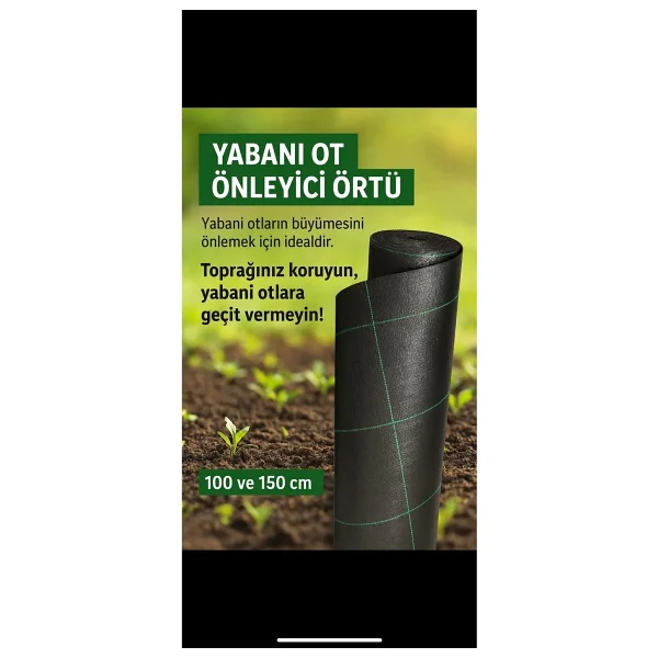 Jüt /malç Taban Örtüsü-Sera Yerörtüsü-Peyzaj Uygulama Örtüsü Yabani Ot Engelleme Örtüsü(1,50x50 Mt) - Görsel 5