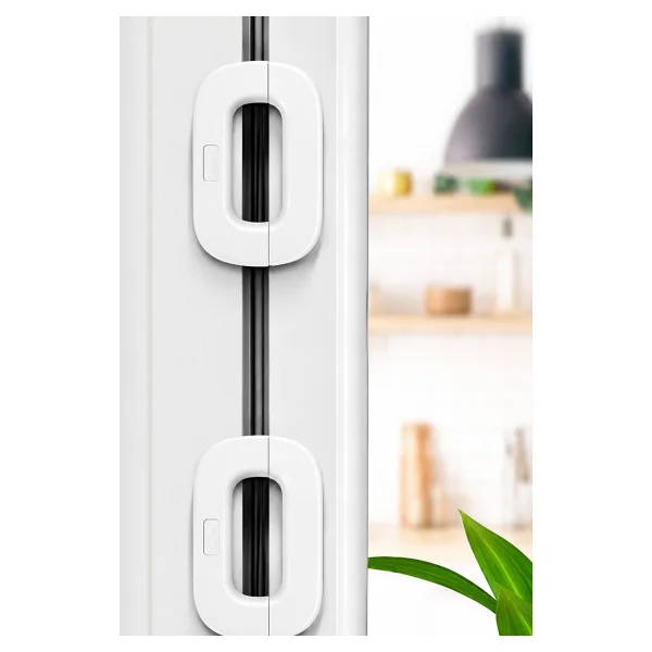 Omilife Yapışkanlı Çocuk Güvenlik Kilidi Dolap Buzdolabı Çekmece Kapı Kilidi 111 mm - Beyaz - Görsel 6