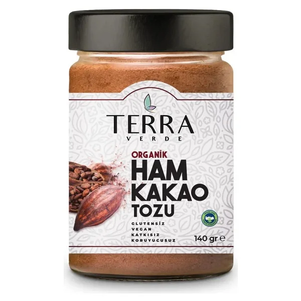 Terra Verde Organik Ham Kakao Tozu 140 gr - Görsel 3