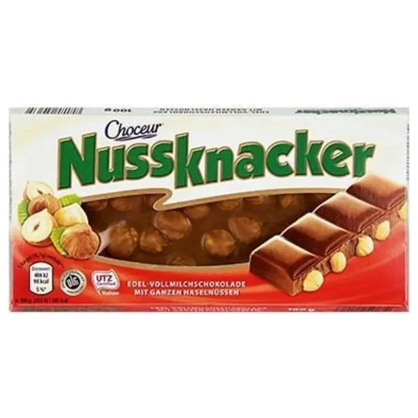 Choceur Nussknacker Bütün Fındıklı Çikolata 100 gr 10'lu - Görsel 2