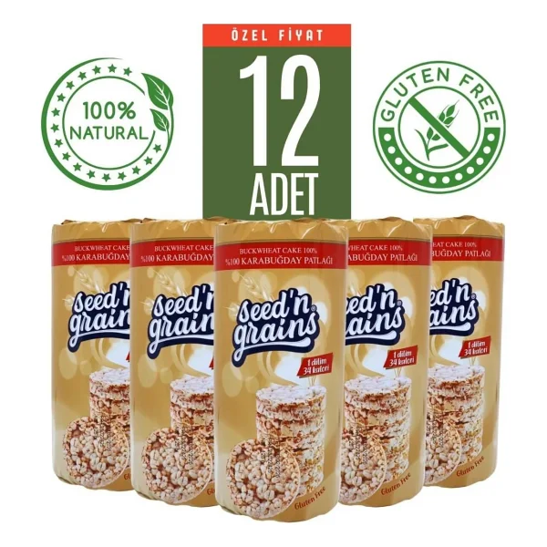 Seed'n Grains Karabuğday Patlağı 12'lı Fırsat - 1 Adet - Görsel 2