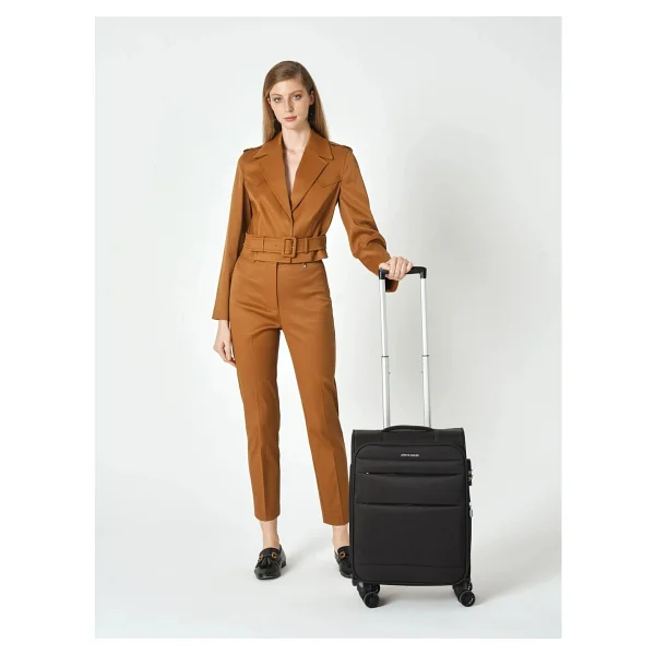 Pierre Cardin 04PC4200 Kumaş Siyah Kabin + Orta + Büyük Boy 3'lü Valiz Seti - Görsel 9