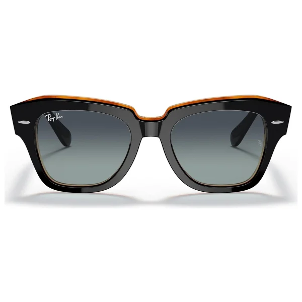 Ray-Ban State Street 2186 132241 Black/Brown-Grey/Blue Güneş Gözlüğü - Görsel 9