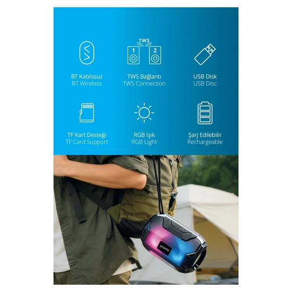 Piranha 7859 Bluetooth Hoparlör - Görsel 2