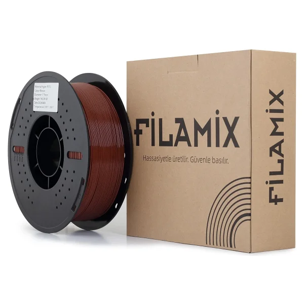 Filamix Hyper PETG 1.75 mm 1 kg Kahverengi Filament - Görsel 4