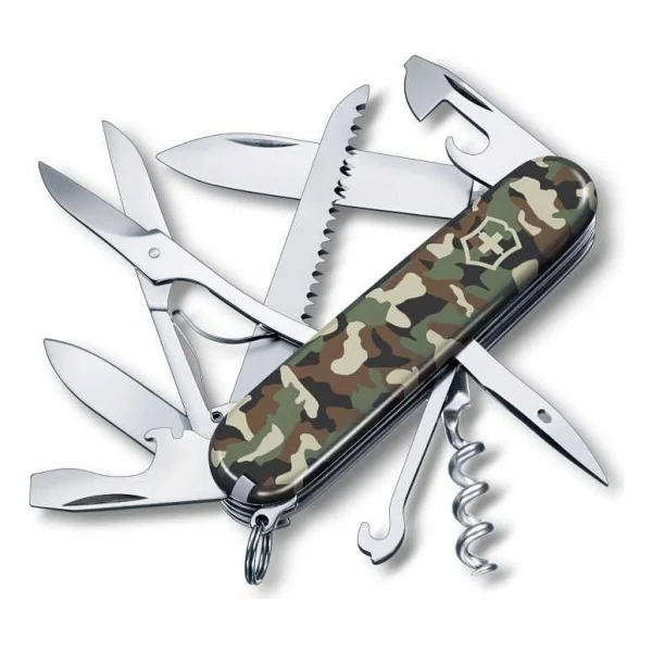Victorinox Huntsman 1.3713.94 Yeşil Kamuflaj 15 Fonksiyonlu Çok Amaçlı Çakı - Görsel 9