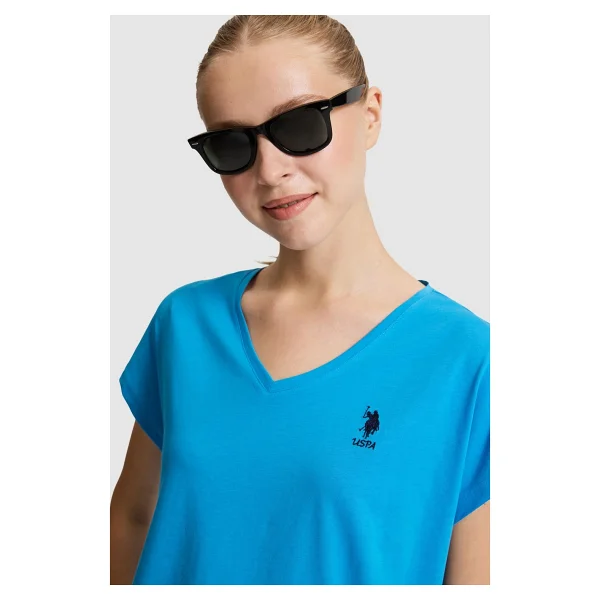 U.S. Polo Assn 50323541 Kısa Kollu V Yaka Kadın Tişört - Görsel 2