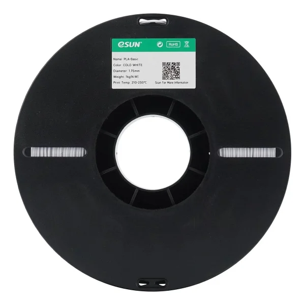 eSUN PLA Basic 1.75 mm 1 kg Soğuk Beyaz Filament - Görsel 3
