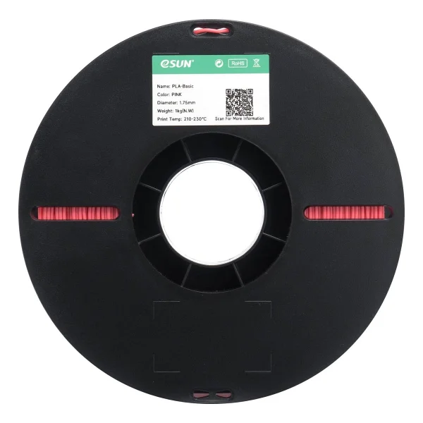 eSUN PLA Basic 1.75 mm 1 kg Pembe Filament - Görsel 3