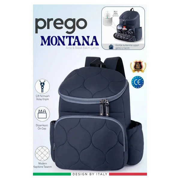 Prego 3084 Montana Gri Bebek Bakım Çantası - Görsel 4