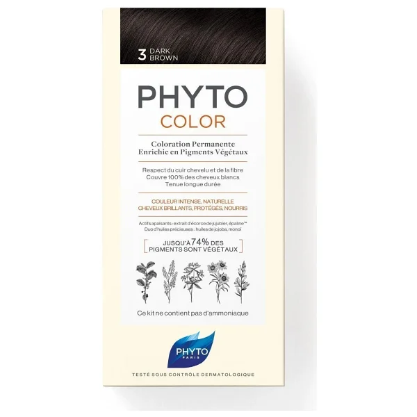 Phyto Color Kit 3 Koyu Kestane Saç Boyası - Görsel 10
