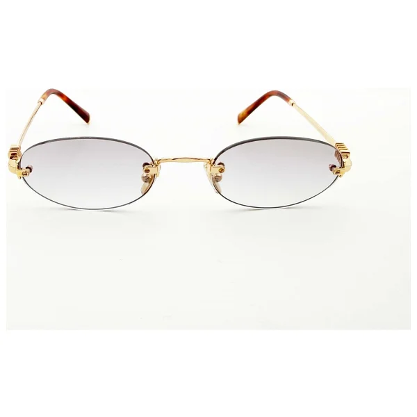 Miu Miu Logo A54S 5AK04O Gold-Grey Kadın Güneş Gözlüğü - Görsel 2