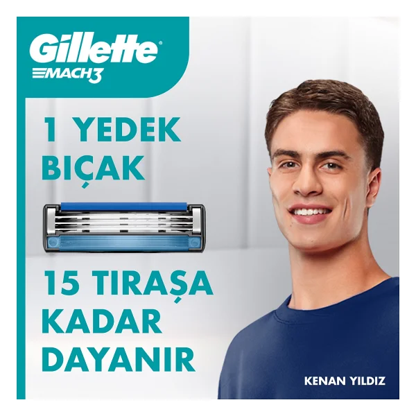 Gillette Mach3 12'li Yedek Tıraş Bıçağı - Görsel 3