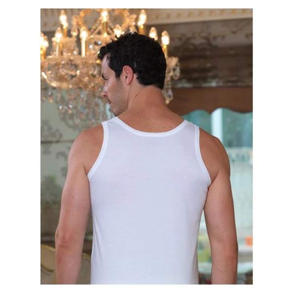 Şahinler Erkek Beyaz 6'lı Paket%100 Pamuk Atlet Me002, BEYAZ, 2XL - Görsel 3