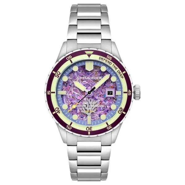 Spinnaker Hass 4 Ocean Limited Edition SP-5172-44 Mor Erkek Kol Saati - Görsel 2