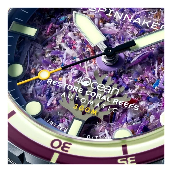 Spinnaker Hass 4 Ocean Limited Edition SP-5172-44 Mor Erkek Kol Saati - Görsel 7
