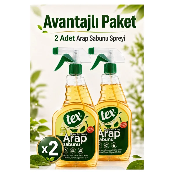 Tex Doğal Sıvı Sprey - Arap Sabunu - Bitkisel Yağ Içerikli - Görsel 6