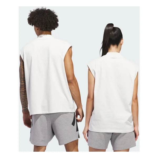 Adidas Basketball IW5648 Sıfır Kol Bisiklet Yaka Tişört - Görsel 2