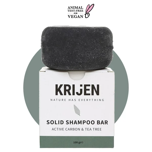 Krijen Aktif Karbon ve Çay Ağacı 100 gr Katı Şampuan - Görsel 10