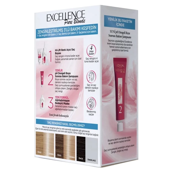 L'Oreal Paris Excellence Pure Blonde 01 Ultra Açık Doğal Sarı Saç Boyası - Görsel 6