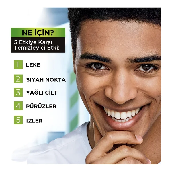L'Oreal Paris Men Expert Pure Charcoal 100 ml Yüz Temizleme Jeli - Görsel 2