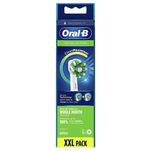 Oral-B Cross Action Clean Maximiser 8'li Diş Fırçası Başlığı - Görsel 3