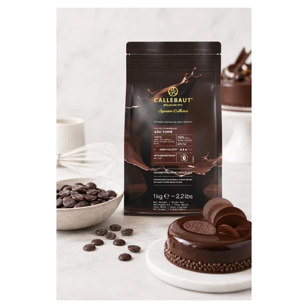 Callebaut Signature Collection Rustic Sao Tome Bitter Çikolata 1 kg - Görsel 3