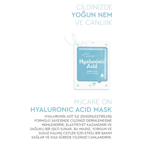 Mjcare On Hyaluronic Acid Mask 5'li Hyalüronik Asit Özlü Yüz Maskesi - Görsel 4