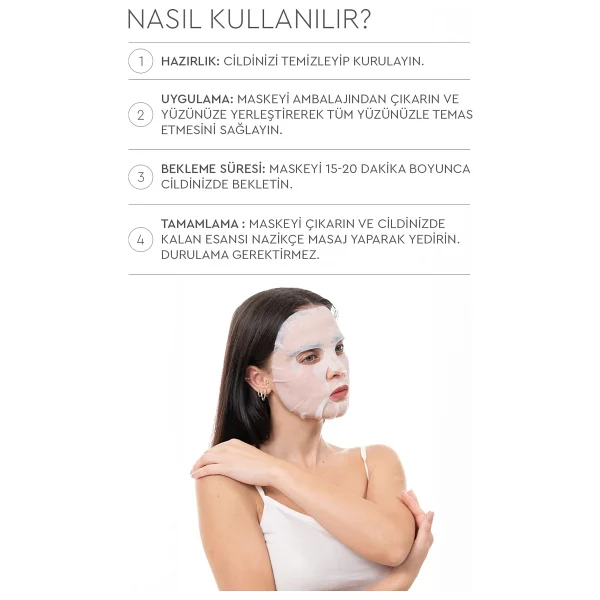 Mjcare On Hyaluronic Acid Mask 5'li Hyalüronik Asit Özlü Yüz Maskesi - Görsel 6