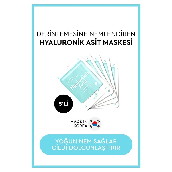 Mjcare On Hyaluronic Acid Mask 5'li Hyalüronik Asit Özlü Yüz Maskesi - Görsel 7