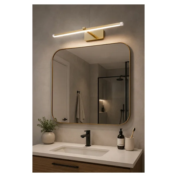 Fer Avize Berrak Modern Tasarım Beyaz Renk Gün Işığı Ledli Banyo - Mutfak - Salon Led Duvar Aplik - Görsel 4