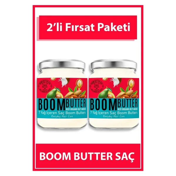 Boom Butter 7 Yağ İçeren 190 ml 2 Adet Saç Bakım Yağı - Görsel 9