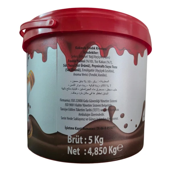 Naturem Kakaolu Fındık Kreması 5 kg - Görsel 2