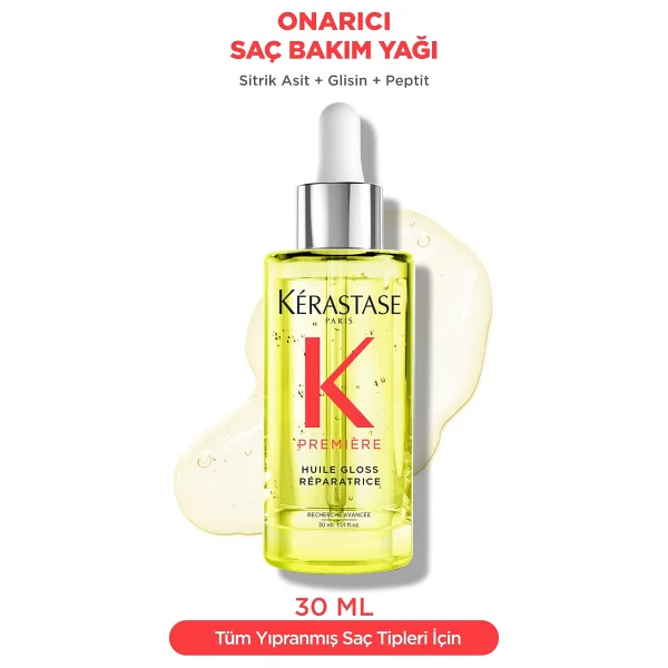 Kerastase Premiere Huile Gloss Reparatrice 30 ml Saç Bakım Yağı - Görsel 9
