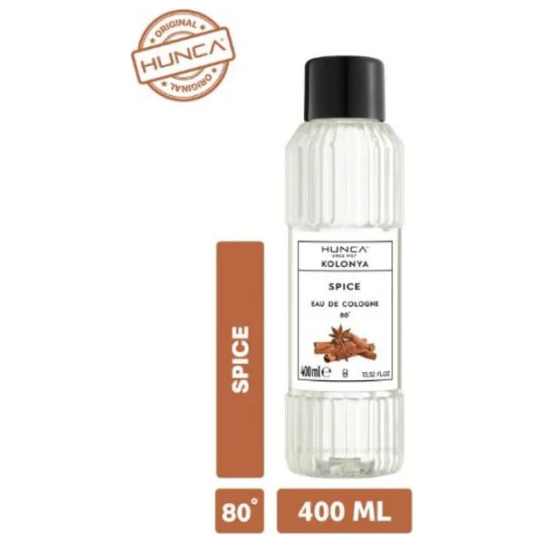 Hunca Care Spice 80 Derece Pet Şişe Kolonya 400 ml - Görsel 3