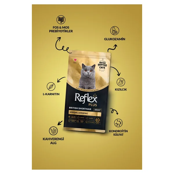 Reflex Plus British Shorthair 1.5 kg Yetişkin Kedi Maması - Görsel 2