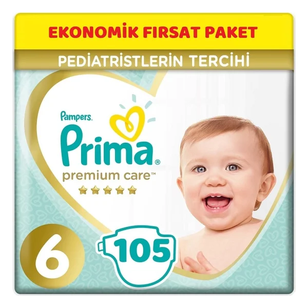 Prima Premium Care 6 Numara Extra Large 105'li Bebek Bezi - Görsel 6