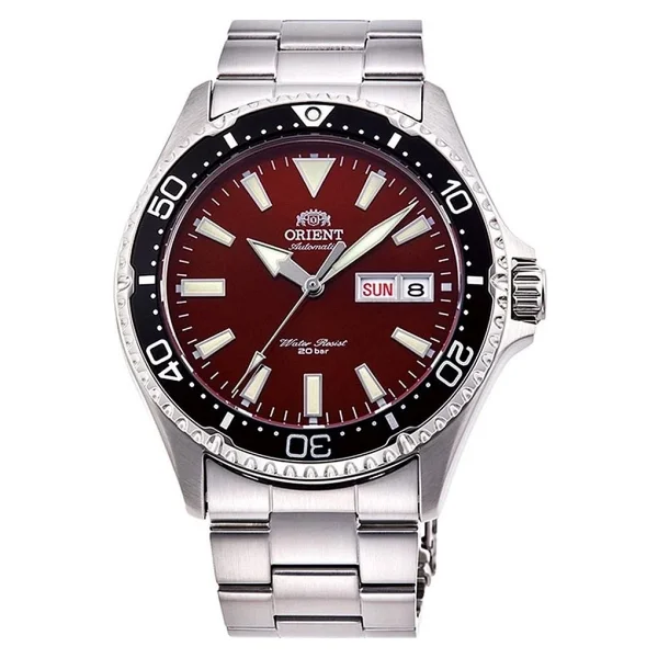 Orient Kamasu RA-AA0003R19B 41.8 mm Çelik Kordon Bordo Erkek Kol Saati - Görsel 9