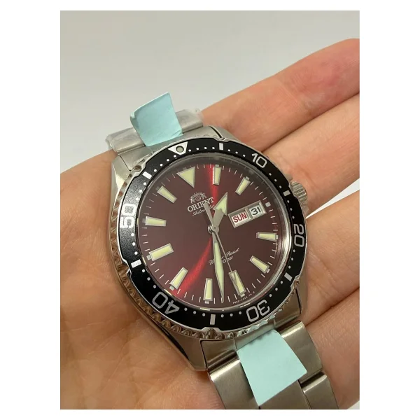 Orient Kamasu RA-AA0003R19B 41.8 mm Çelik Kordon Bordo Erkek Kol Saati - Görsel 2