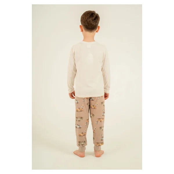 Rolypoly Erkek Çocuk Speedway Racing Club Beyazuzun Kol Pijama Takım RP3875-C-V1 RP3875-C-V1 - Görsel 4