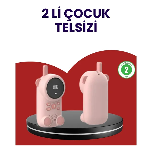 Uzun Menzilli Bebek Telsizi - Vox Modlu, Renkli LCD Ekranlı - 1 - Görsel 6