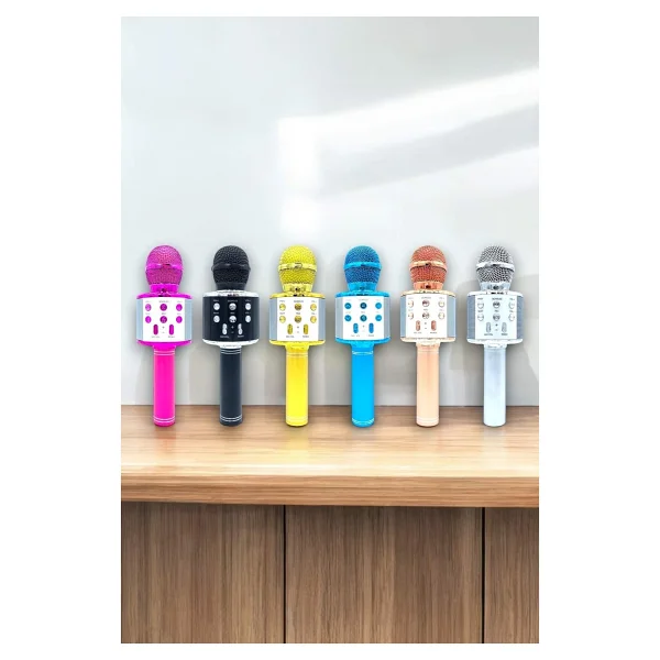 Taşınabilir Bluetooth Karaoke Mikrofon: Hafıza Kart Girişli, Etkileyici Performans - 1 - Görsel 3