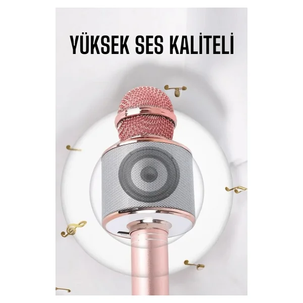 Taşınabilir Bluetooth Karaoke Mikrofon: Hafıza Kart Girişli, Etkileyici Performans - 1 - Görsel 4