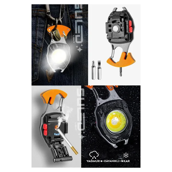Suled Kamp Plus Multi Fonksiyonel Fener Çok Amaçlı Şarjlı Led Işık - Acil Durum Kit - Görsel 7